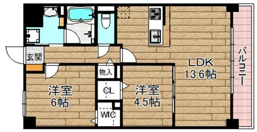 Avantage雅庵【203号室】の間取り