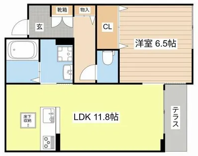 シャーメゾン ピュアワン【1階】の間取り