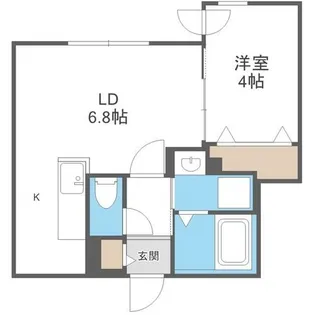 Alivis琴似【3階】の間取り