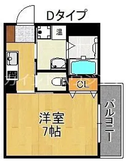 みおつくし岸里【2階】の間取り