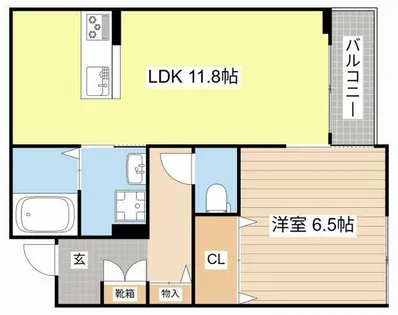 シャーメゾン ピュアワン【2階】の間取り