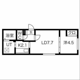ブラウンスパンカー【301号室】の間取り