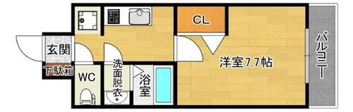 大阪府大阪市東淀川区上新庄3丁目【マンション】の間取り