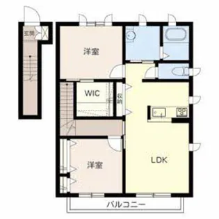 エミマリー川西台【0203号室】の間取り