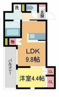 La vita西宮北口【4階】の間取り