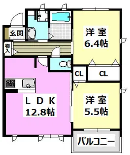 アヴニール【2階】の間取り
