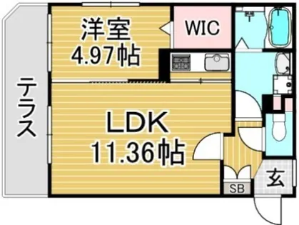 福岡県大野城市筒井2丁目【マンション】の間取り