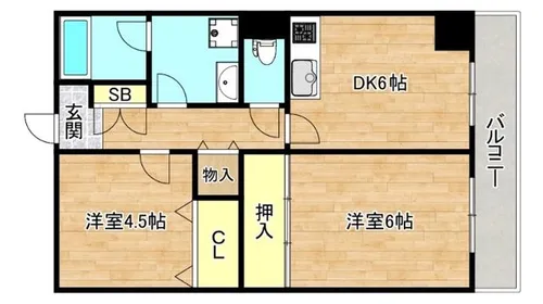 メゾンロワジールKS【4階】の間取り