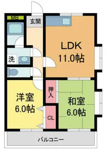Vコート【3階】の間取り