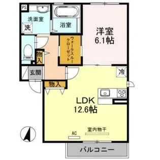 ラフィーネ徳庵【2階】の間取り