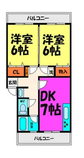 ラムール売布【4階】の間取り