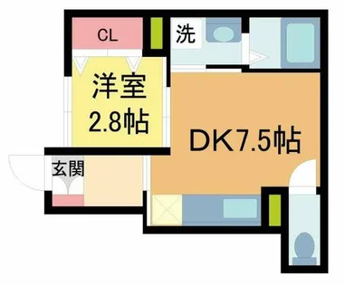 コスモガーデン中野町【101号室】の間取り