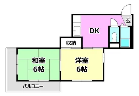 ビスタ千里丘【2階】の間取り