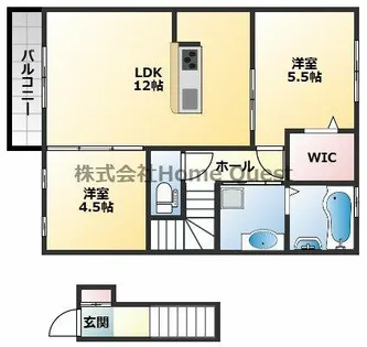 ルミエール東太子【2階】の間取り
