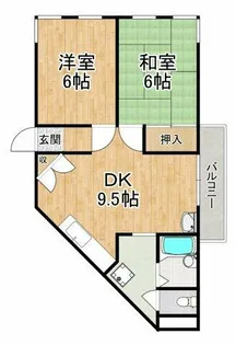 レイク狭山【2階】の間取り