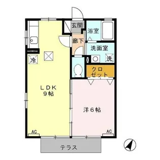 ウィルステージ【203号室】の間取り