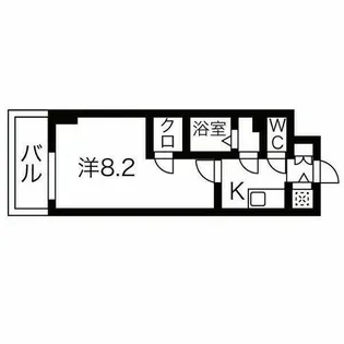 エスリード栄クロスシティ【7階】の間取り