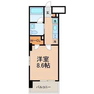 カーヨパレス鳴尾【3階】の間取り