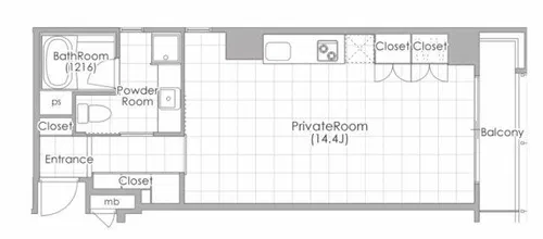 ソーレブリアンテ【8階】の間取り