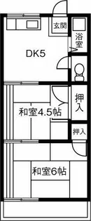 コーポ青山【C号室】の間取り