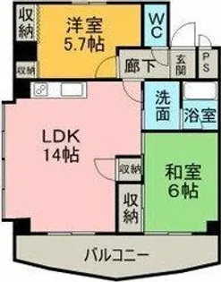 サーベイビル【3-A号室】の間取り