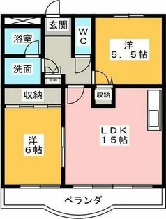 サンモールⅢ【3-C号室】の間取り