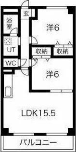 PeacH花の家【3階】の間取り