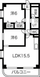 PeacH花の家【6階】の間取り