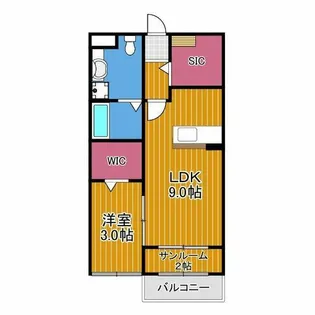 ガーデンハウスエアリー【1階】の間取り