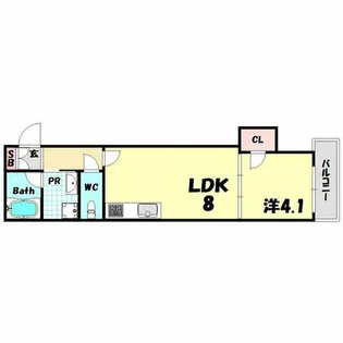 ブリリオ北野異人館通り【3階】の間取り