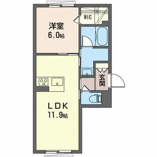 フロレゾン桜良【1階】の間取り