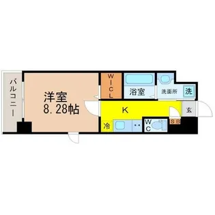 リラ出来町【8階】の間取り