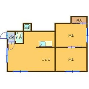キャピタル花川Ⅲ【2階】の間取り