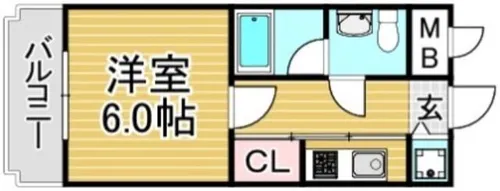 福岡県福岡市南区三宅3丁目【マンション】の間取り