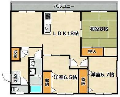 レオグランデ鈴蘭【2階】の間取り