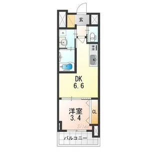 クローバー・グランデ今里【2階】の間取り