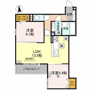 brilant【2階】の間取り