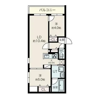 プエンテ発寒【4階】の間取り