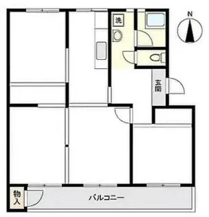 年ヶ森ハイツ【A503号室】の間取り