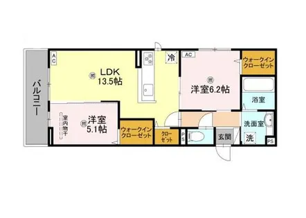 大阪府堺市堺区永代町2丁【アパート】の間取り