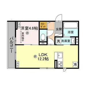 大阪府堺市堺区永代町2丁【アパート】の間取り