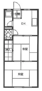 大阪府箕面市桜4丁目【アパート】の間取り