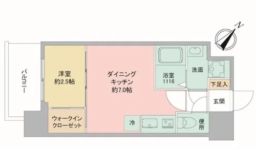 セレニテ神戸西エクラ【5階】の間取り