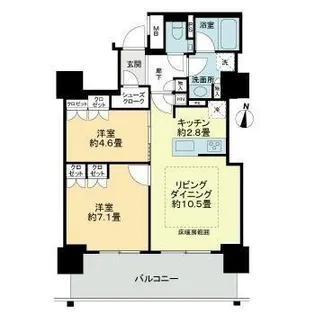 ザ・札幌タワーズ ウエストタワー【9階】の間取り