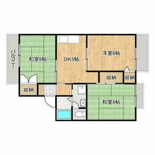 ガーデンパレス宮下B棟【1階】の間取り