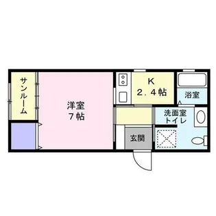 リープラス宝殿【1-B号室】の間取り