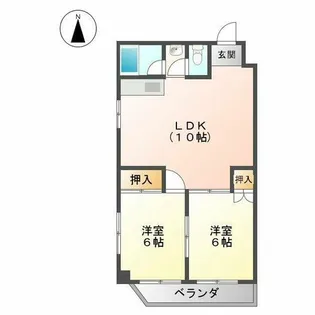 ファースト徳川【501号室】の間取り