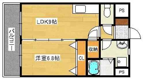 メゾンドポラリス【403号室】の間取り