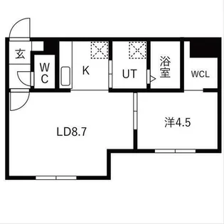 レトワール平岸【3階】の間取り