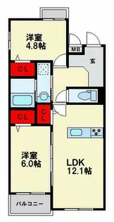 福岡県北九州市八幡東区春の町2丁目【マンション】の間取り